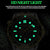 30m Waterproof Men Sports Quartz Watch - Black Steel with Luminous White Surface
