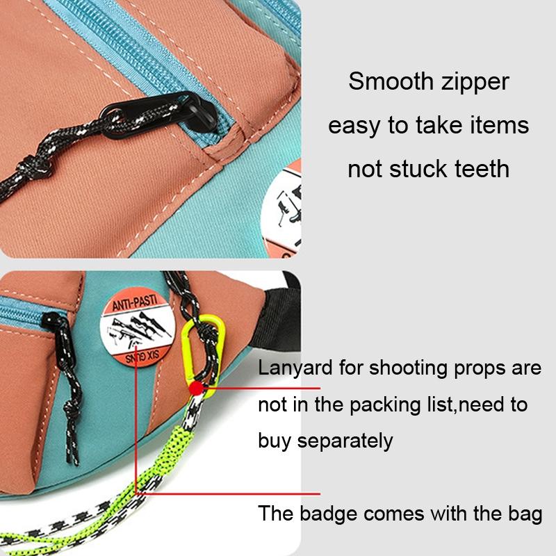 Lightweight Black Canvas Crossbody Backpack For Active Lifestyles - Blue + Lanyard