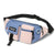 Lightweight Black Canvas Crossbody Backpack For Active Lifestyles - Blue + Lanyard