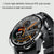 1.3 Inch Heart Rate / Blood Pressure / Blood Oxygen Monitoring Watch - Brown Leather