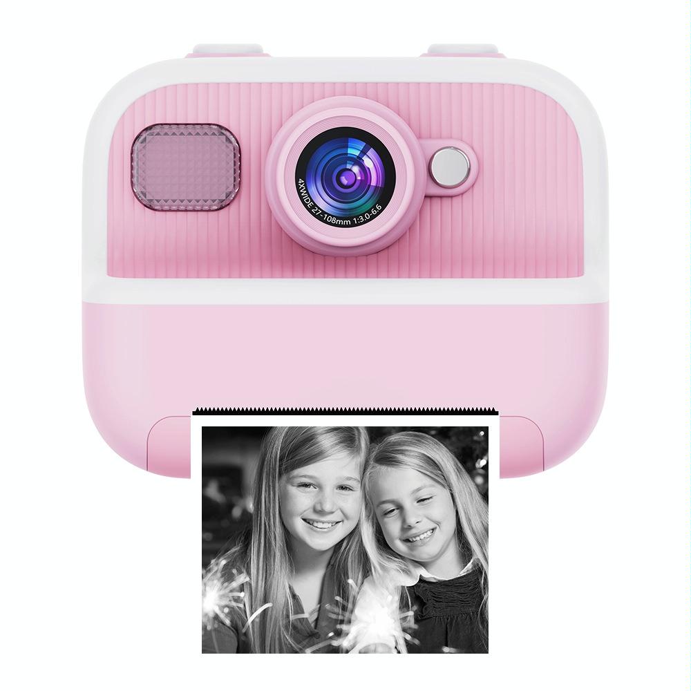 Blue Children'S Thermal Camera With Dual-Camera 1080P Hd 2400W Pixel 2.4-Inch Display - Purple+32Gb