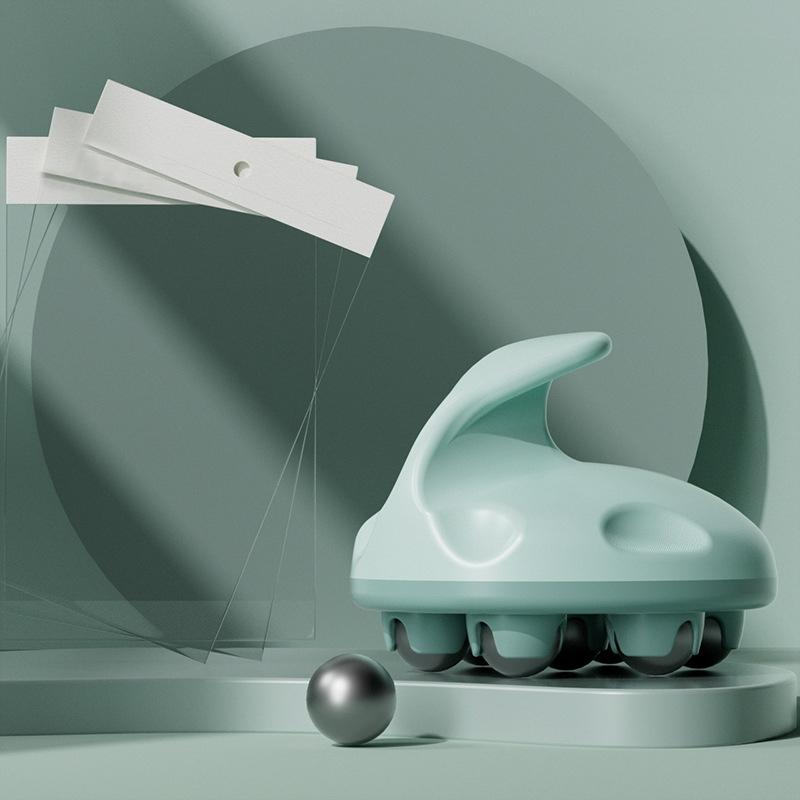 Green Abdominal Ball Meridian Massager For Calf Muscle Relaxation Magnetic Ball