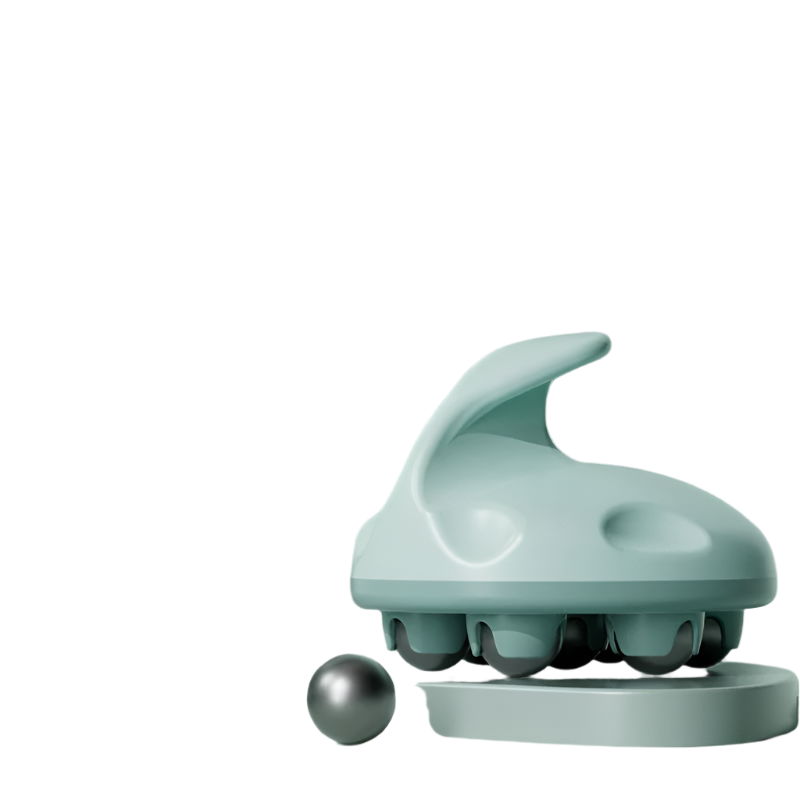 Green Abdominal Ball Meridian Massager For Calf Muscle Relaxation Magnetic Ball