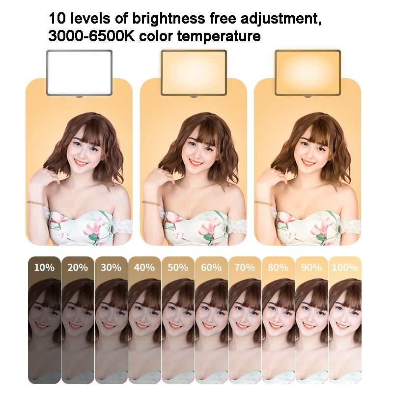 10 Three-colour Temperature Flat-panel Live Fill Light - 2.1m Bracket & Clip