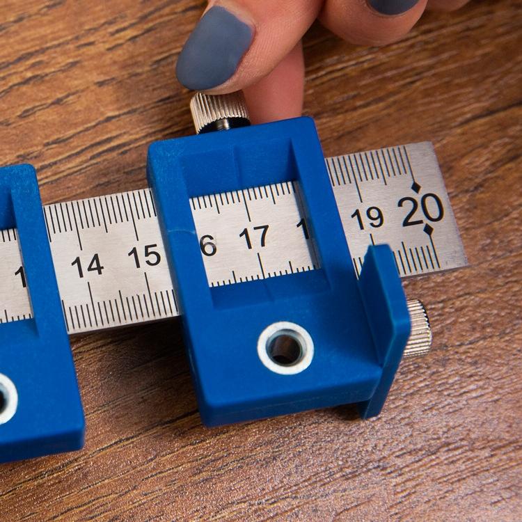 Woodworking Punch Locator for Cabinet Doors - Black Handle Set