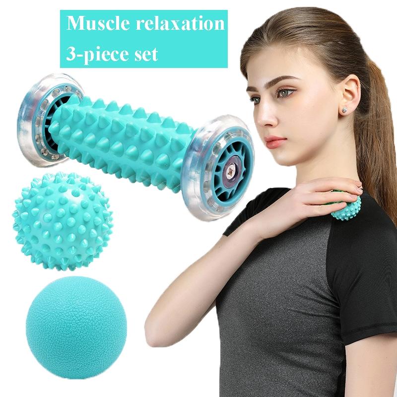 Plantar Fascia Massage Ball Set Green Foot Bottom Bump Peanut 7Cm Tattan Muscle Relaxation Fitness Hand Holding