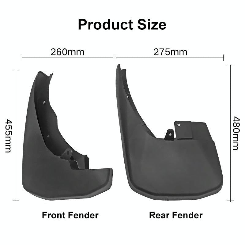 For Nissan Frontier Navarre 2015-2016 4Pcs / Set Car Auto Soft Plastic Splash Flaps Fender Guard