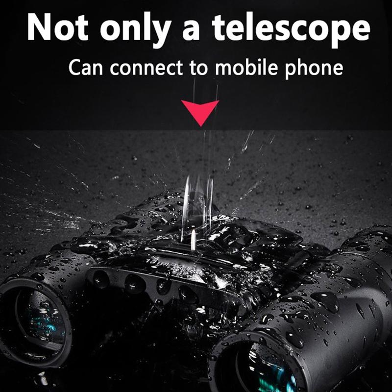 Foldable Hunting Binoculars for Outdoor Adventures - 3000 X 22 With Phone Clip