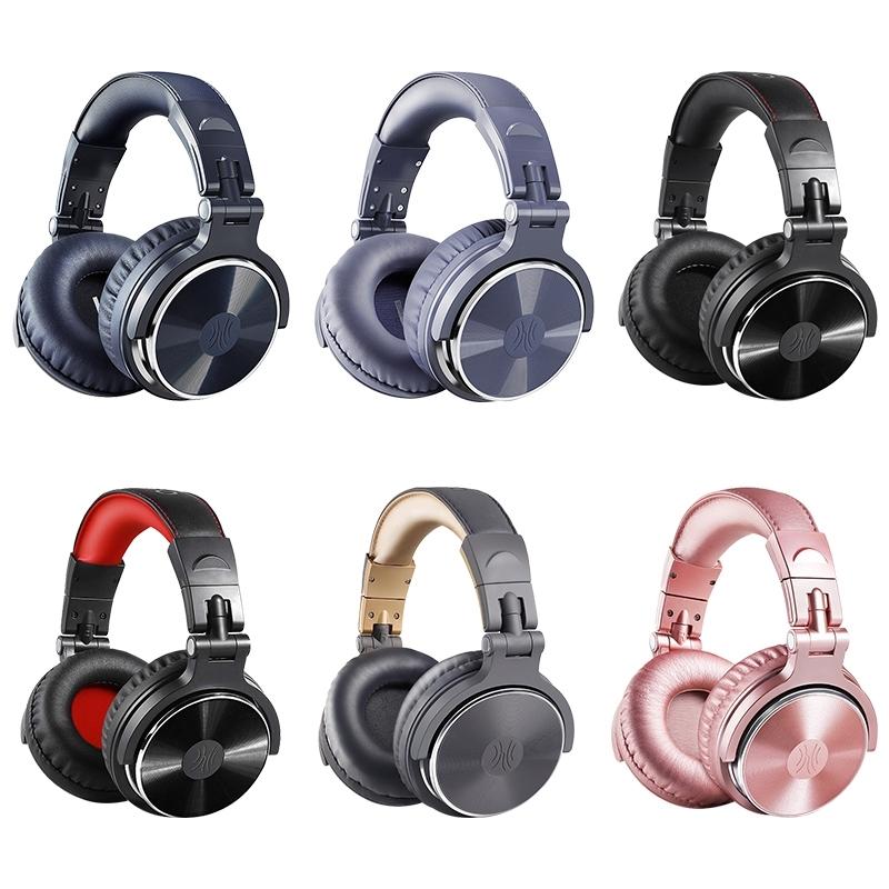 Rose Gold Head-Mounted Wired Headphone With Noise Reduction & Microphone