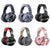 Rose Gold Head-Mounted Wired Headphone With Noise Reduction & Microphone