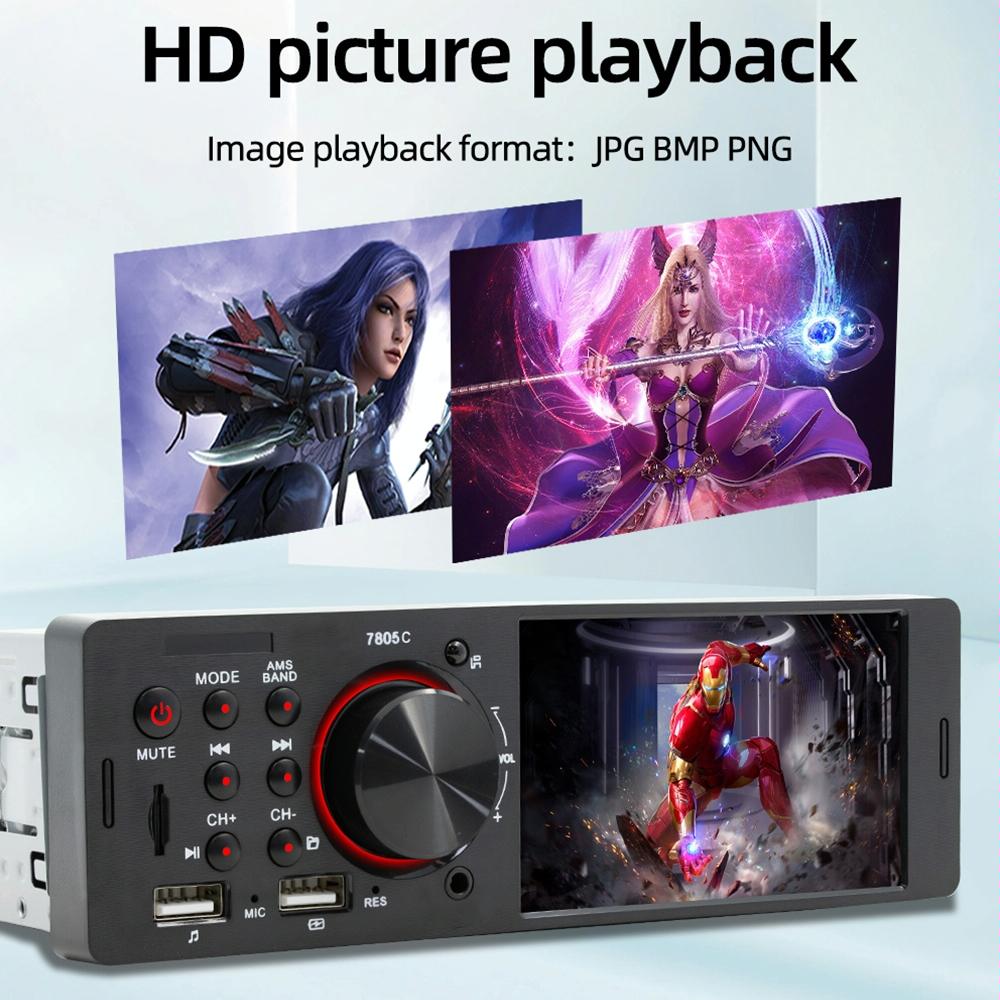 4.1 Inch Touch Screen Car Mp5 Player Fm & Bluetooth Tf Card Remote Control