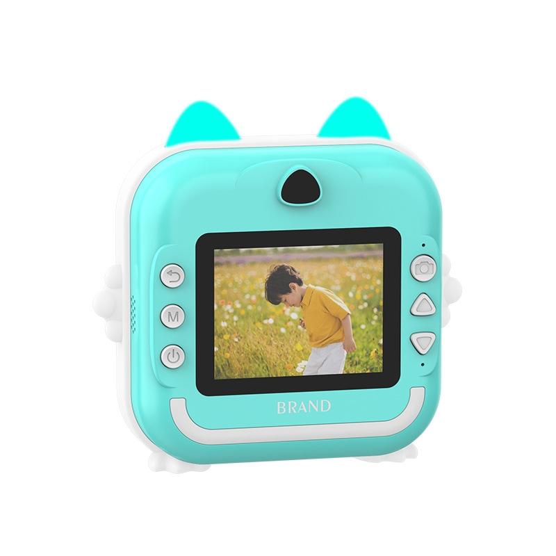 Instant Camera with Thermal Printer and Hd Video - Blue 16g - 32G Blue