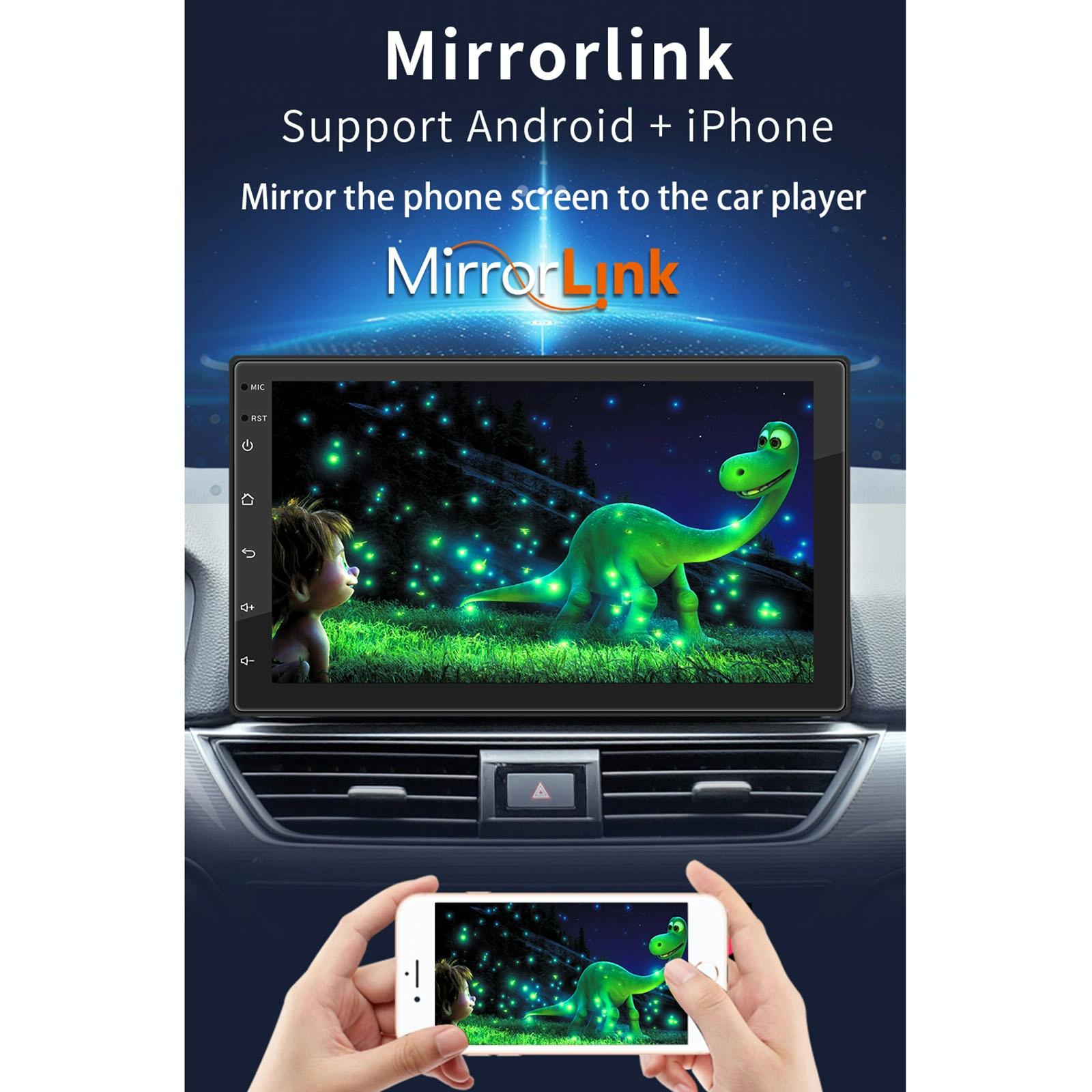 7 Inch Ips Car Android Player Gps Navigation Bluetooth Fm Wifi Steering Wheel Control