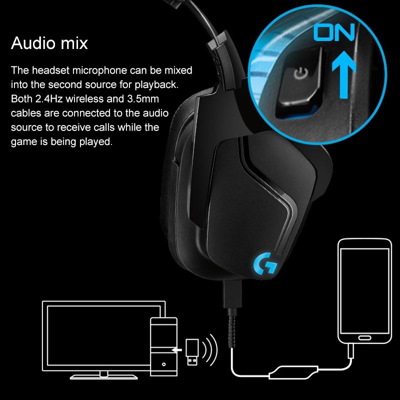 Wireless Dual-Mode Gaming Headset With Noise Reduction