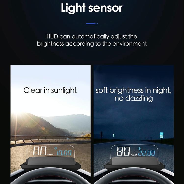 5 Inch Car Hud Gps Speed Display Satellite Navigation