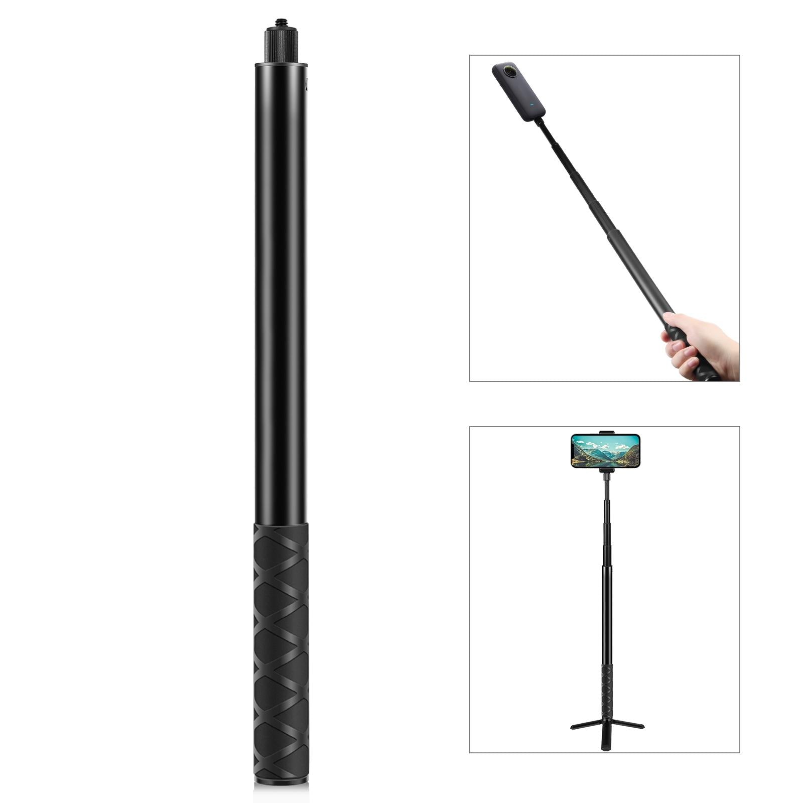 Metal Selfie Stick for Insta360 one Rs X2 X3 X4 - 150cm