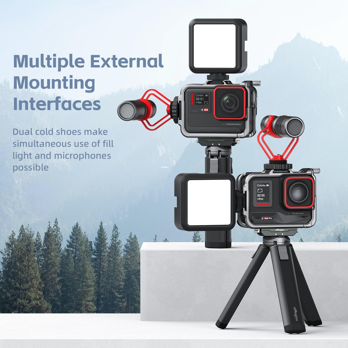 Metal Rabbit Cage Protective Frame for Insta360 Ace Pro / Ace Amagisn