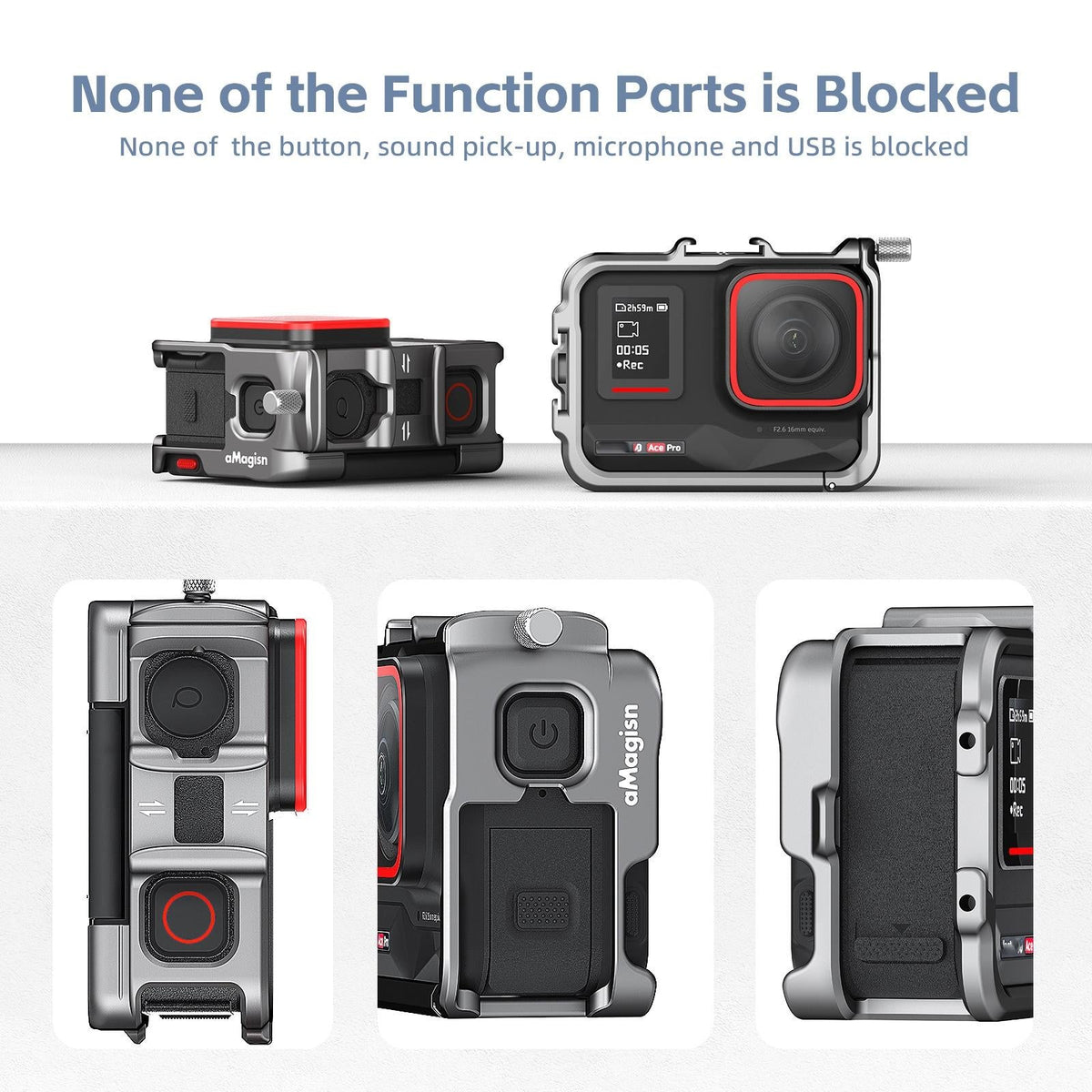 Metal Rabbit Cage Protective Frame for Insta360 Ace Pro / Ace Amagisn