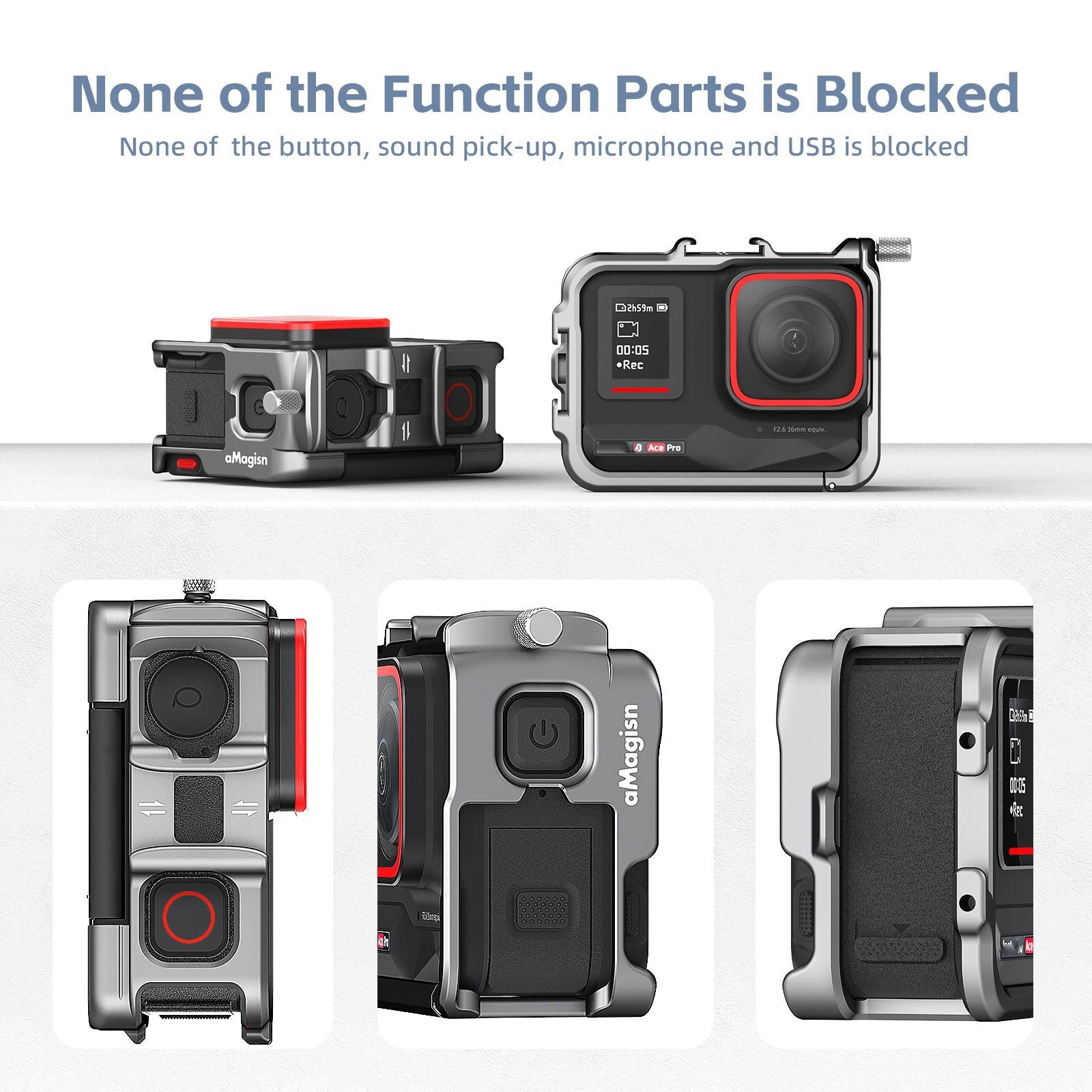 Metal Rabbit Cage Protective Frame for Insta360 Ace Pro / Ace Amagisn