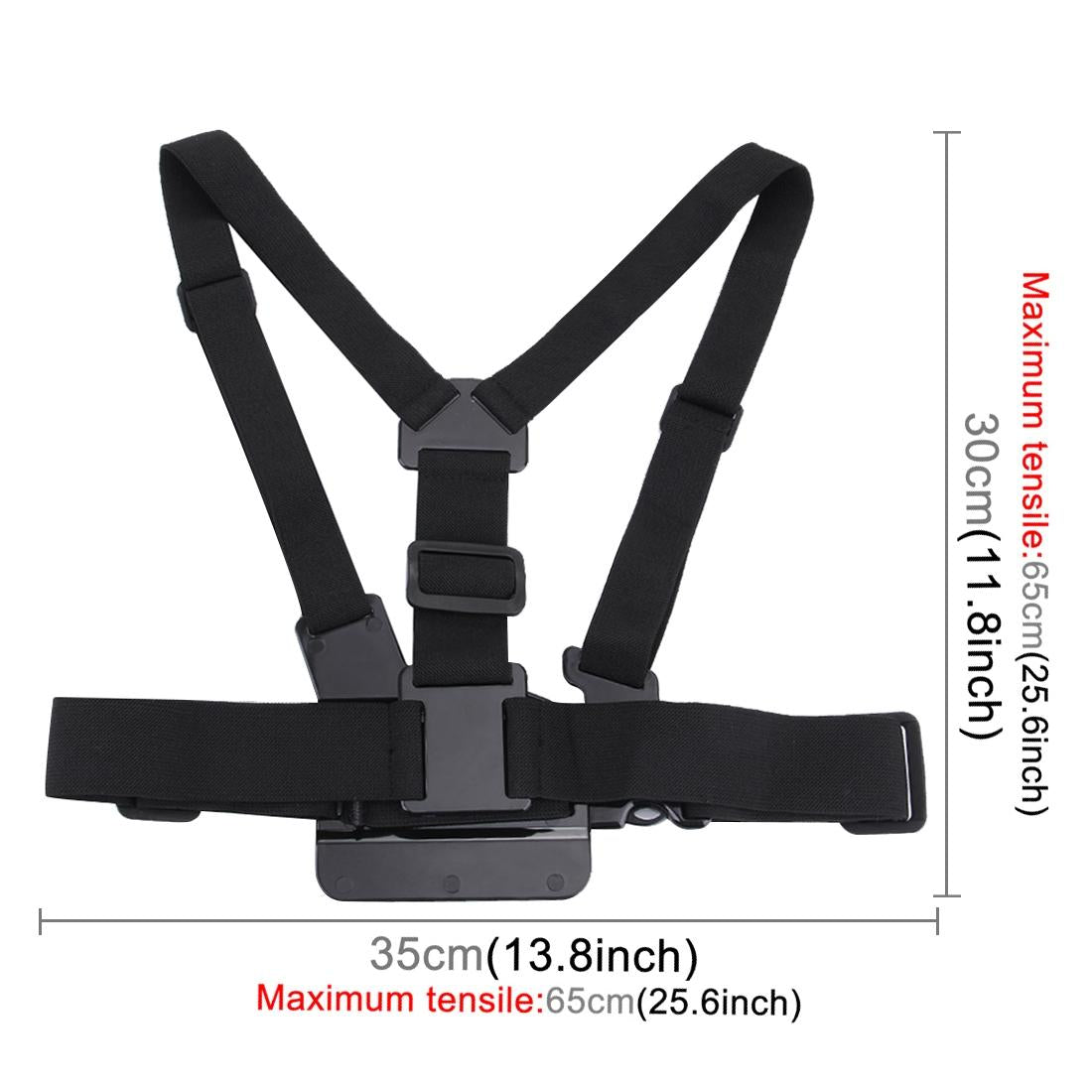 Universal Body Mount Belt for Action Cameras with j Hook and Long Screw