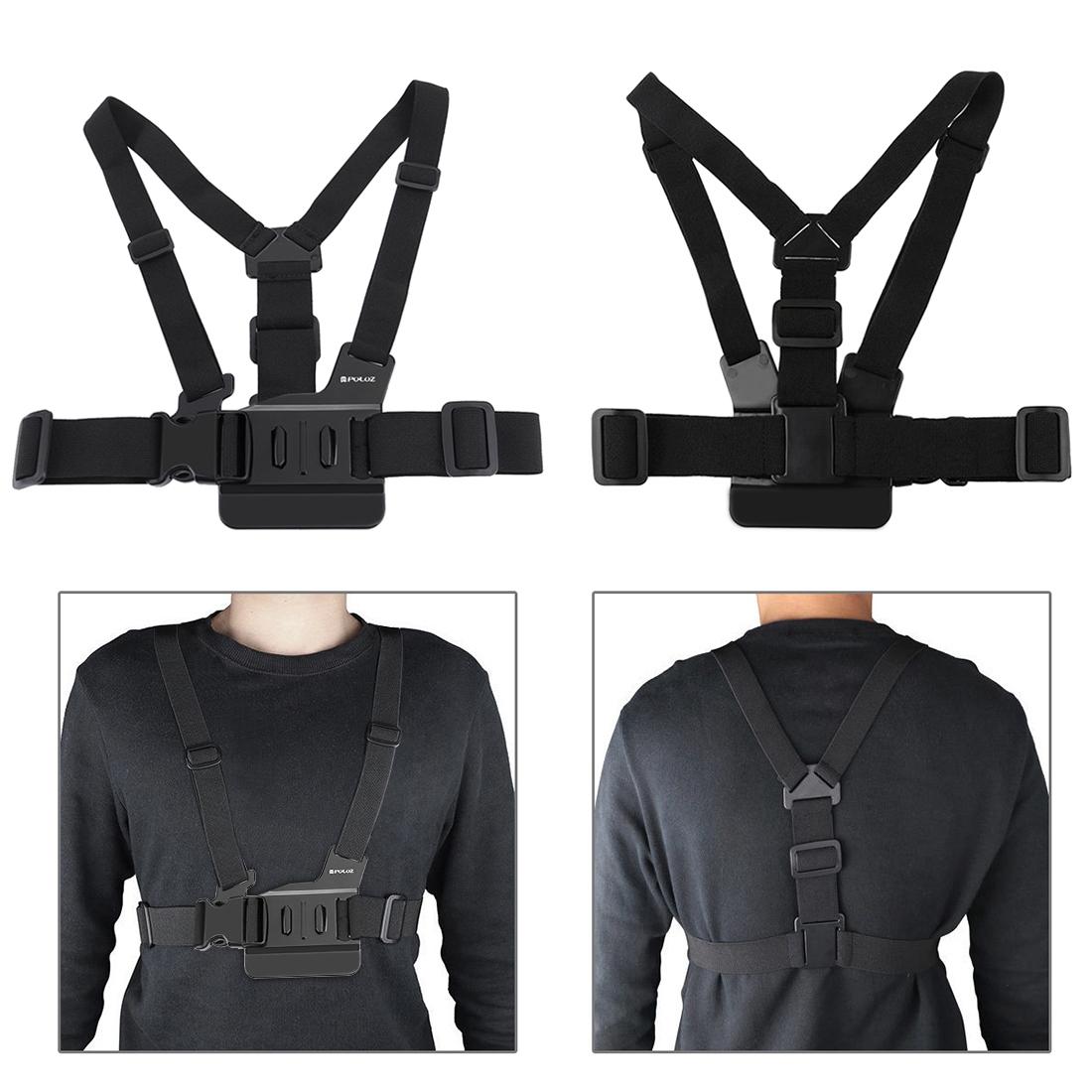 Universal Body Mount Belt for Action Cameras with j Hook and Long Screw