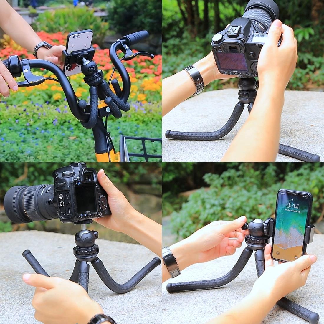 Flexible Mini Octopus Tripod with Ball Head for Slr Cameras Gopro and Cellphones - 30cmx5cm