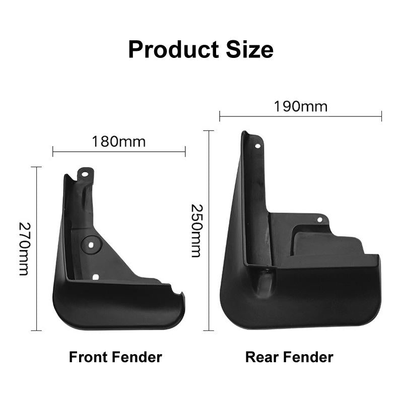 For Toyota Corolla 2020-2023 Us 4Pcs / Set Car Auto Soft Plastic Splash Flaps Fender Guard