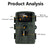 1080p Wifi Infrared Night Vision Hunting Camera with 2 Lcd Screen