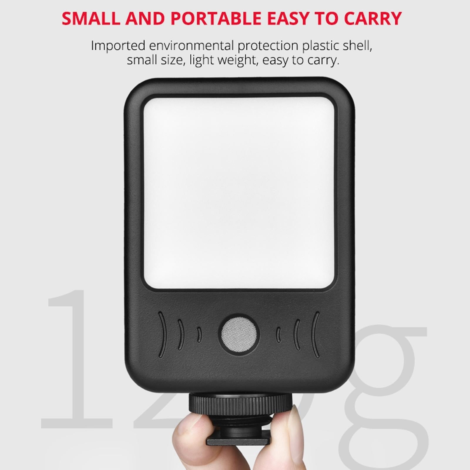 Live Broadcast Microphone Light for Interviews and Recording