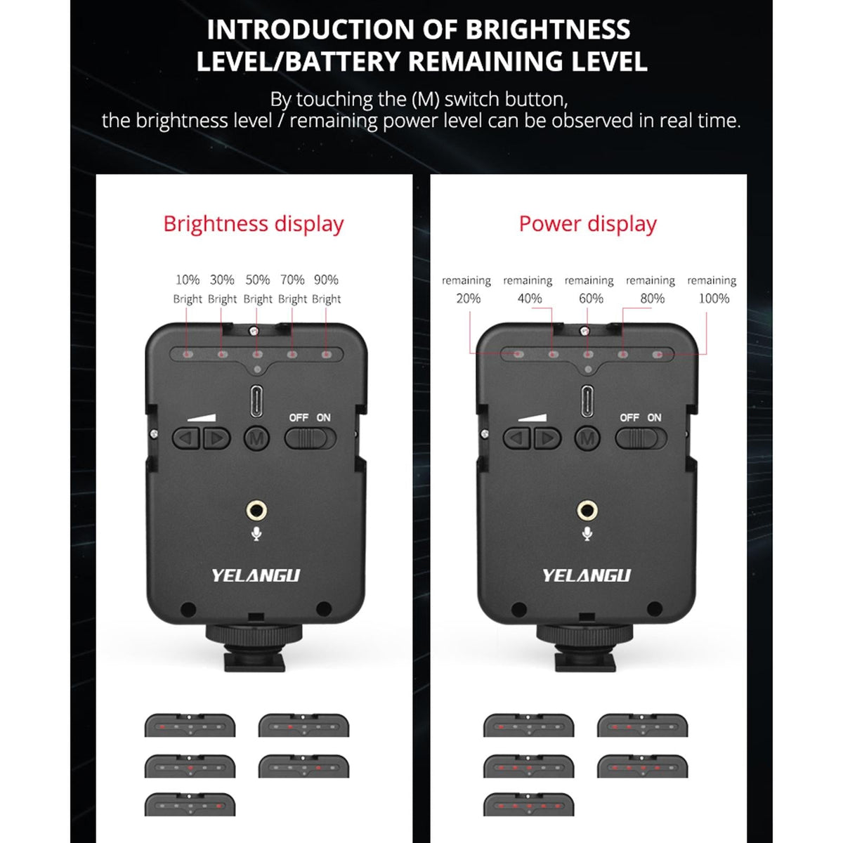 Live Broadcast Microphone Light for Interviews and Recording