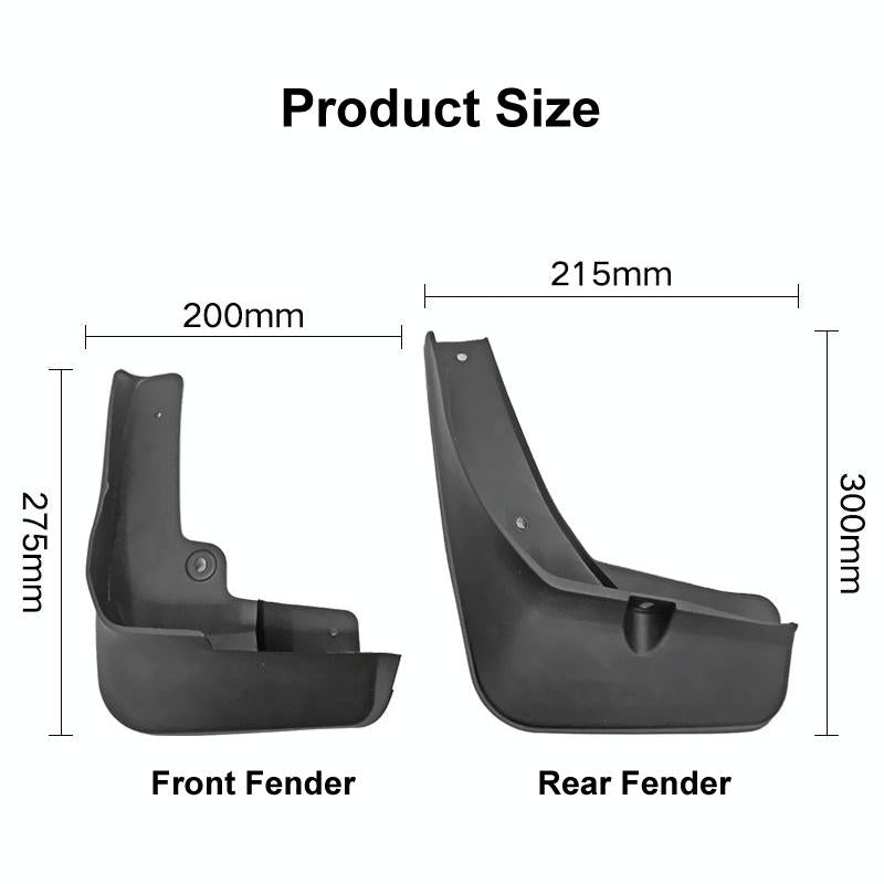 For Mitsubishi Eclipse Cross 2018-2020 4Pcs / Set Car Auto Soft Plastic Splash Flaps Fender Guard