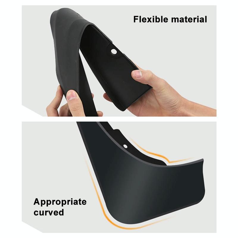 For Mitsubishi Eclipse Cross 2018-2020 4Pcs / Set Car Auto Soft Plastic Splash Flaps Fender Guard