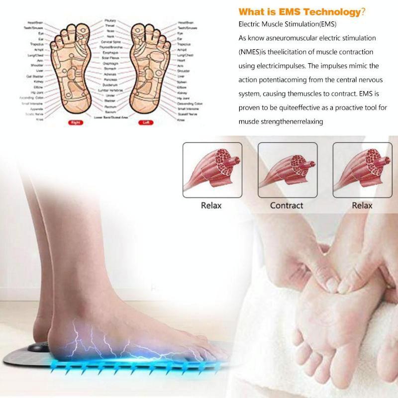 Rechargeable Ems Foot Pad For Smart Micro-Current Therapy