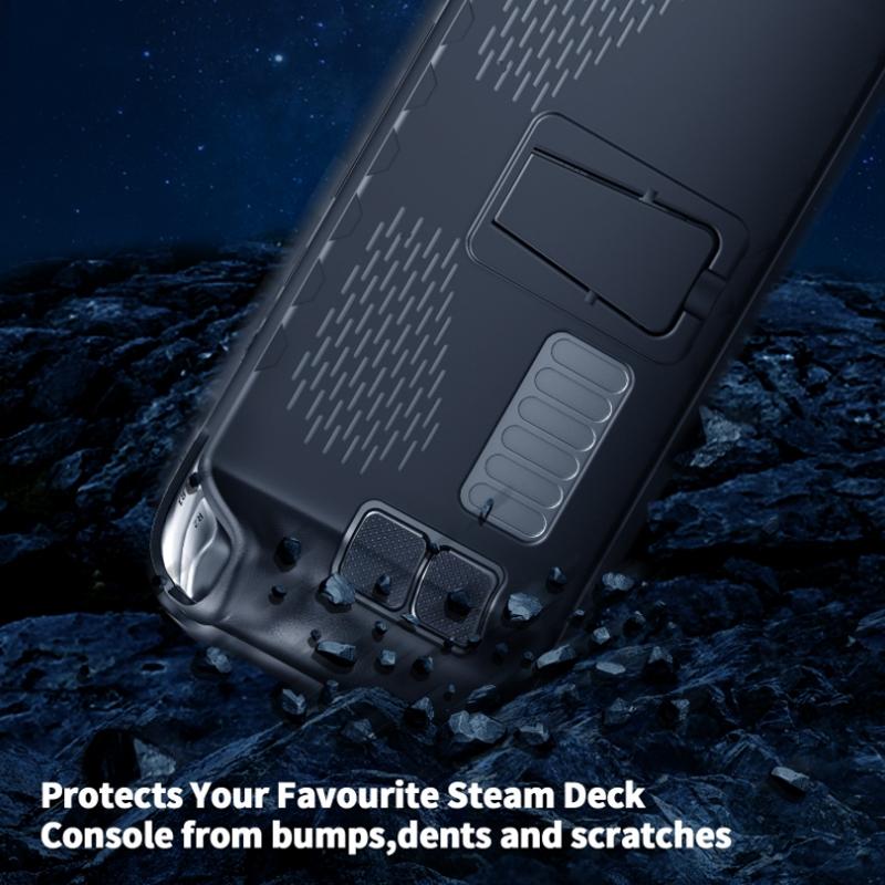 Tpu Case + Touchpad Sticker for Steam Deck Handheld - Compact Protection