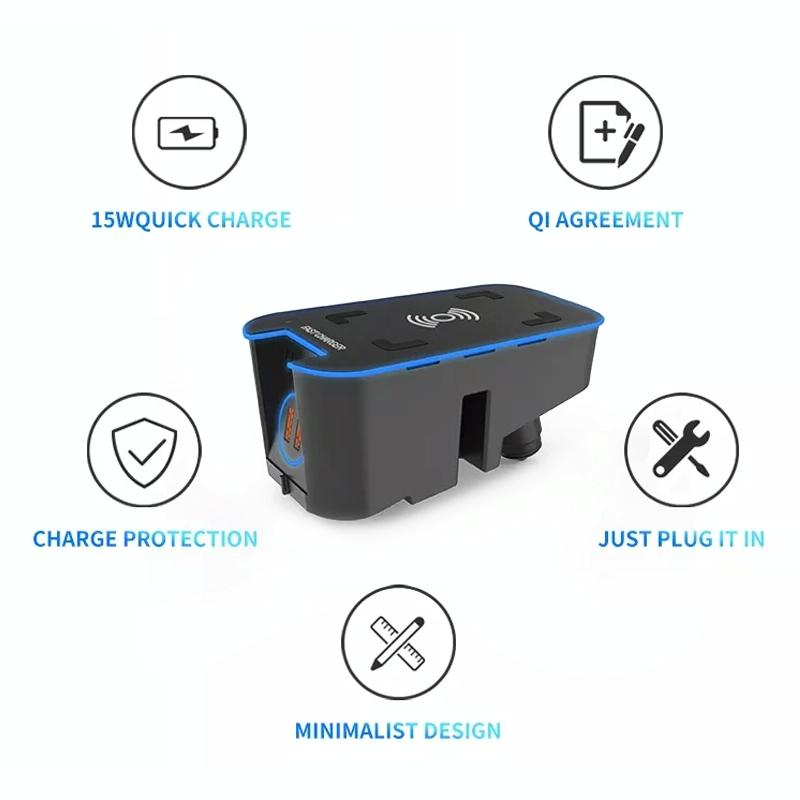 Wireless Charger for Volvo Xc60 / Xc90 - 15w