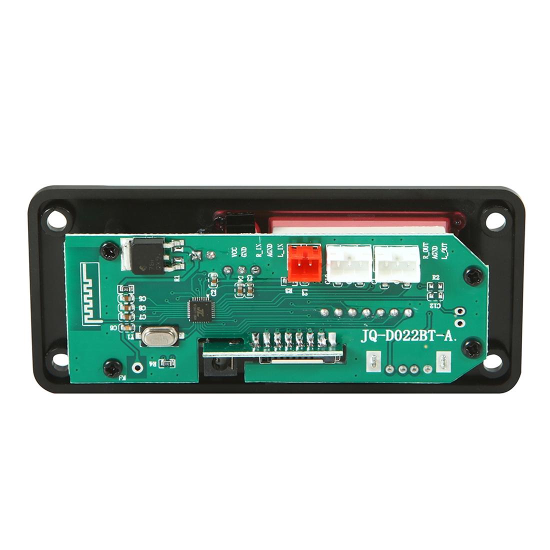 5V Bluetooth 5.0 Car Audio Mp3 Player Board With Remote - Fm Radio Tf Card Usb Aux
