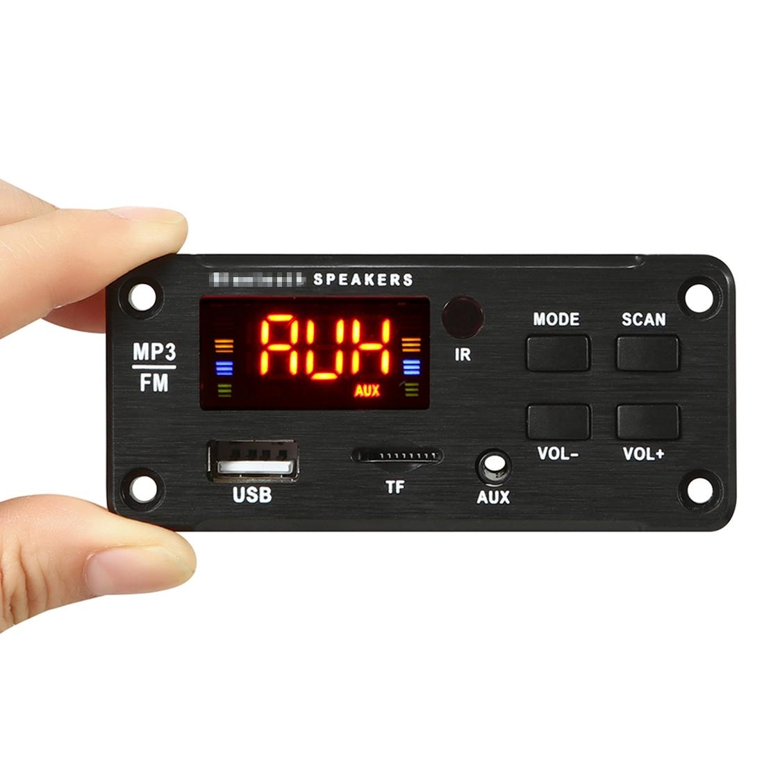 5V Bluetooth 5.0 Car Audio Mp3 Player Board With Remote - Fm Radio Tf Card Usb Aux