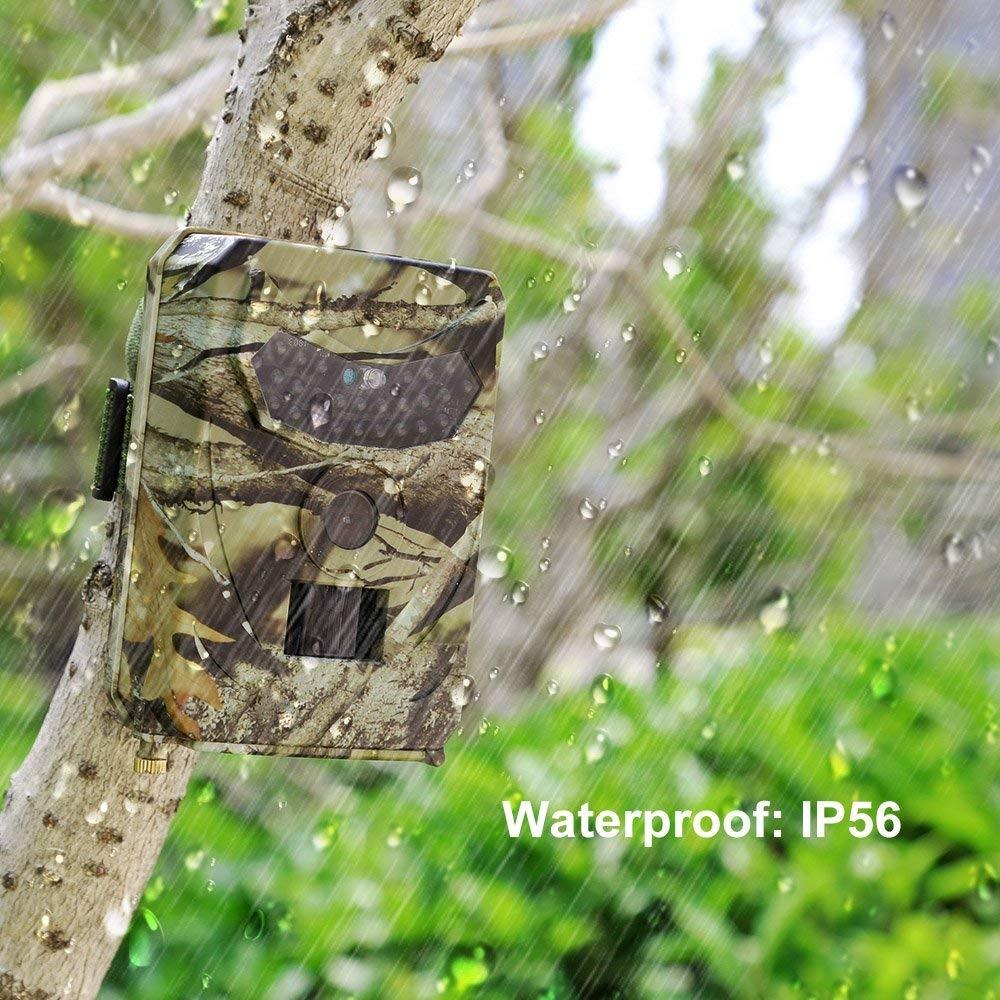 Waterproof Night Vision Hunting Trail Camera With Wide Angle And Pir Sensor