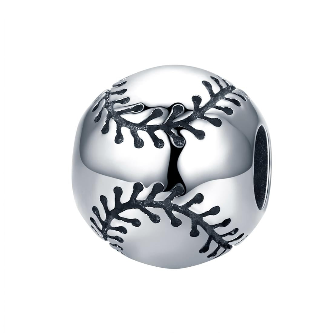 925 Sterling Silver Baseball Passion Beads For Diy Bracelets &amp; Necklaces