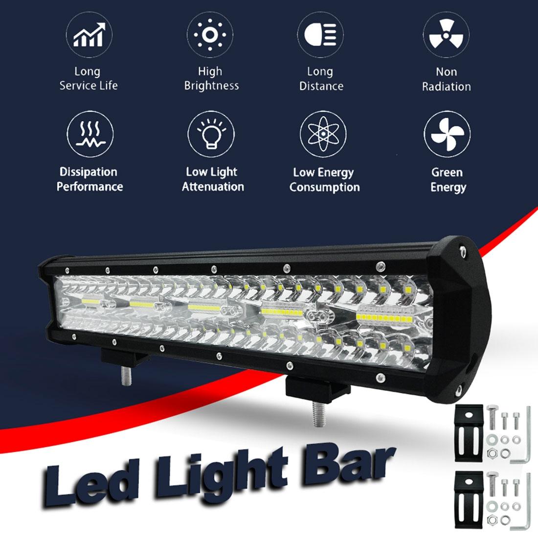 15 Inch 75W 7500Lm 6000K Led Strip Working Refit Off - Road Vehicle Lamp Roof Strip Light