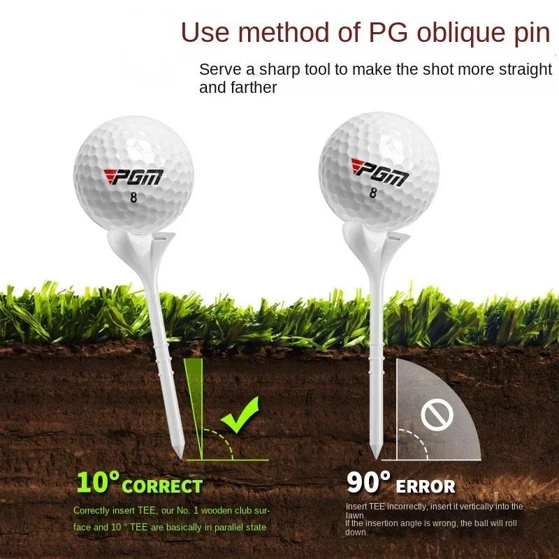 20-pack Golf Ball Tees with 10-degree Angled Spike