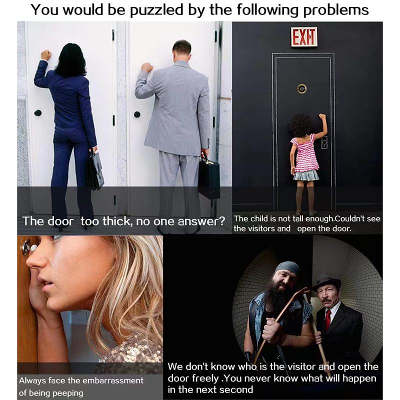 Waterproof 4.3 Digital Door Viewer With Ip55 Screen