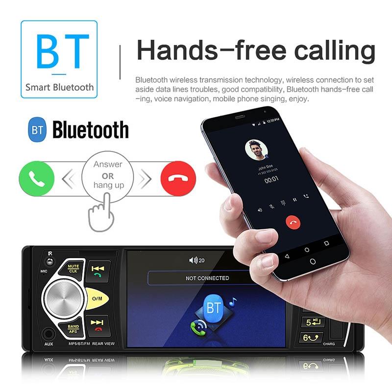 Universal Car Radio Receiver Mp5 Player 4.1 Hd Screen Fm & Bluetooth Remote Control