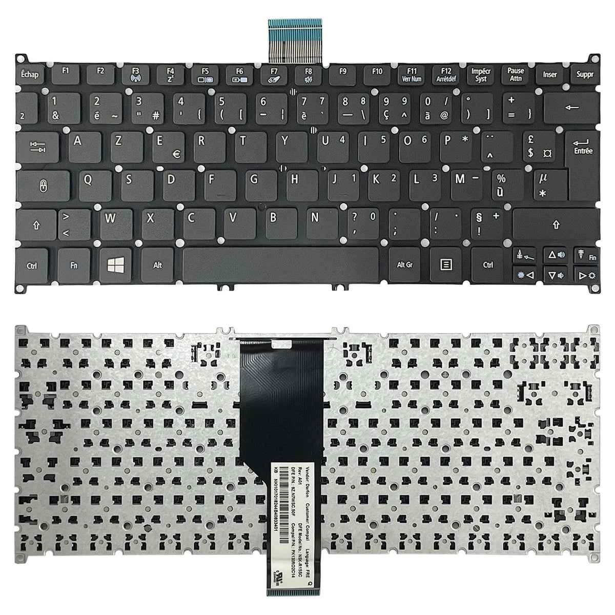 Acer Aspire one French Keyboard for V5-123 E3-112 S3-391 V3-112 V5-171