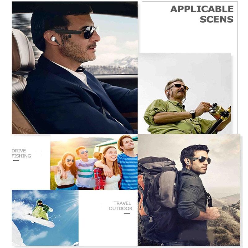 Wireless Bluetooth Sunglasses with Music Earphones and Mic