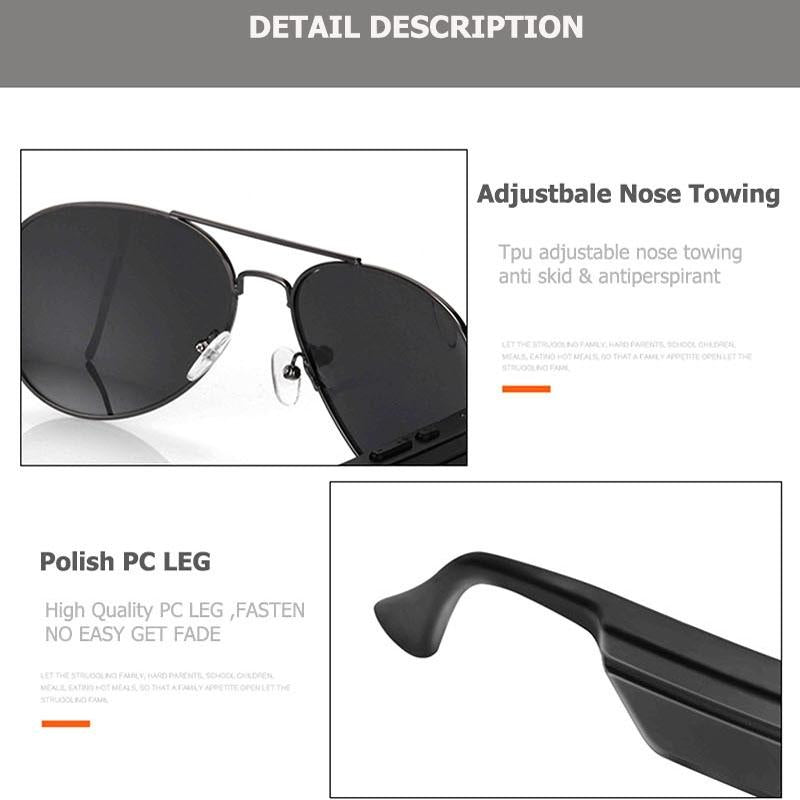 Wireless Bluetooth Sunglasses with Music Earphones and Mic