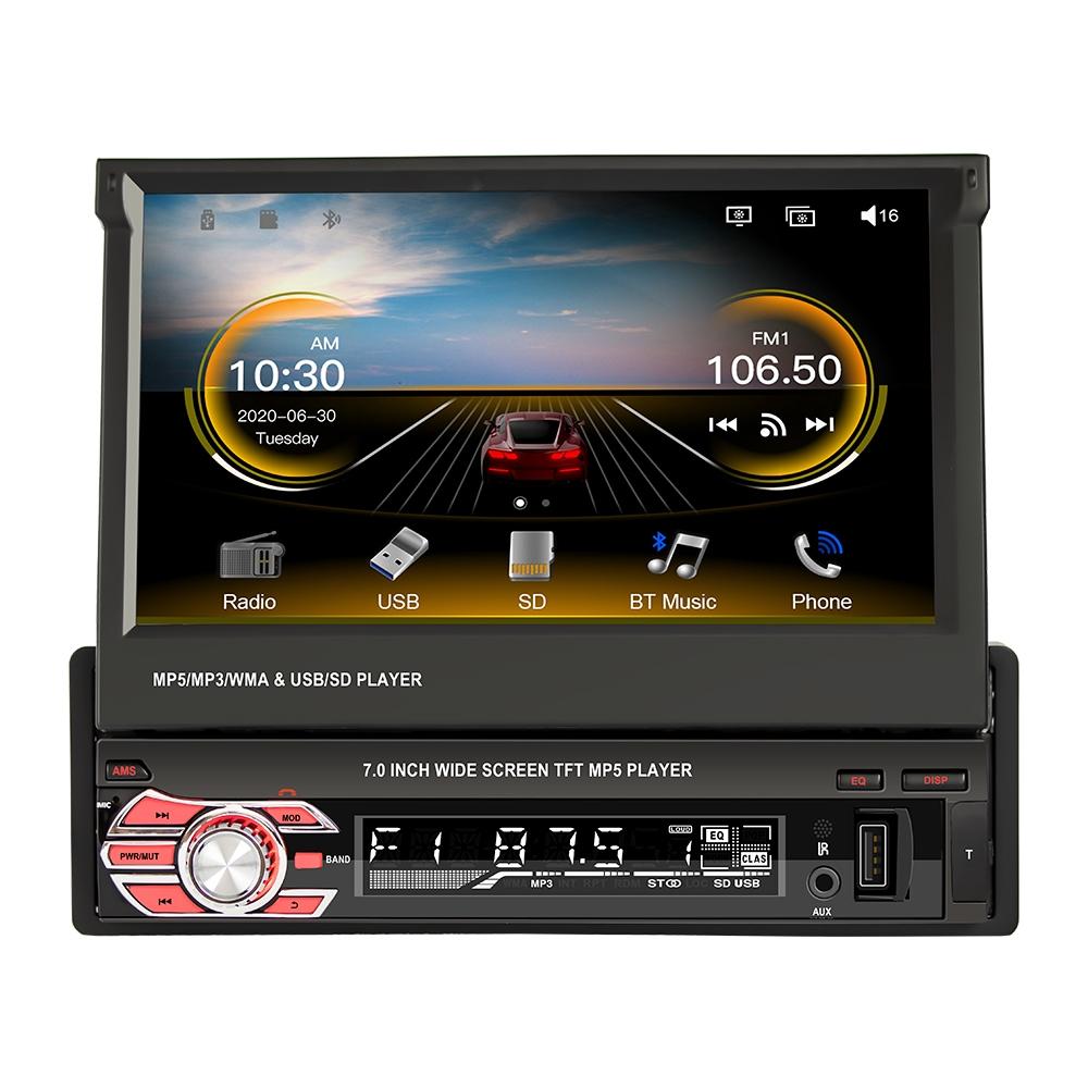 7 Inch Hd Car Mp5 Player W / Gps Bluetooth Mirror Link Fm Tf &amp; Usb