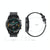 1.3 Inch Heart Rate / Blood Pressure / Blood Oxygen Monitoring Watch - Black Steel