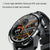 1.3 Inch Heart Rate / Blood Pressure / Blood Oxygen Monitoring Watch - Black Steel