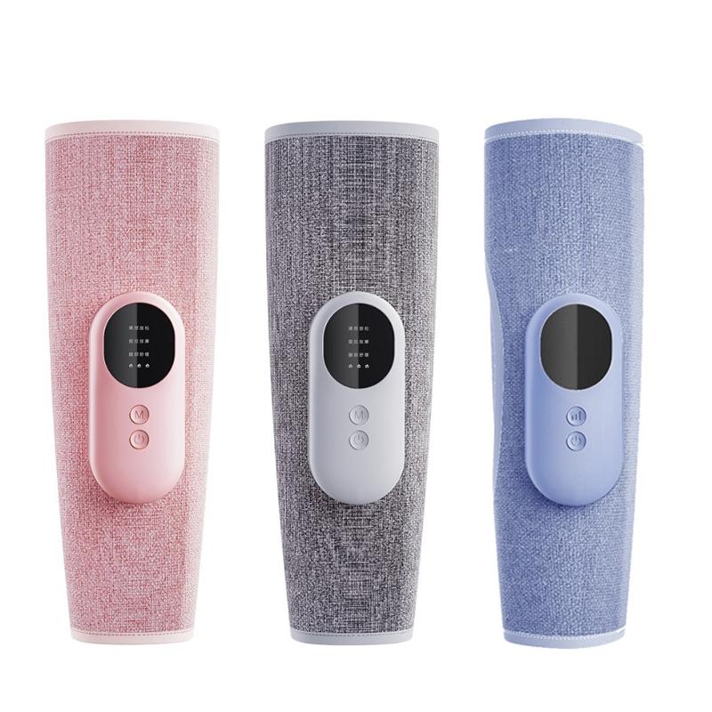 Gray Wireless Leg Massager Double Hot Compress & Air Pressure